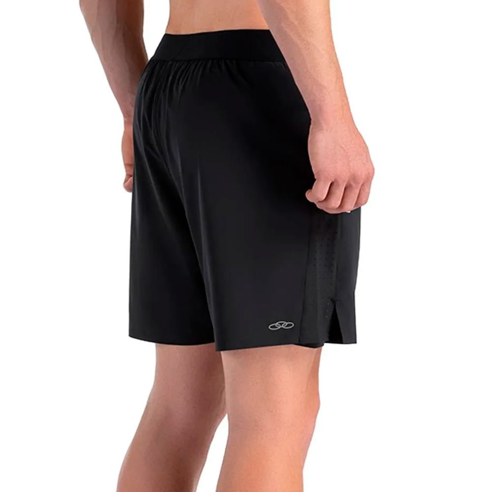 Bermuda Masculina Olympikus Ultra 2 Em 1 Dry Action Preto Preto 2