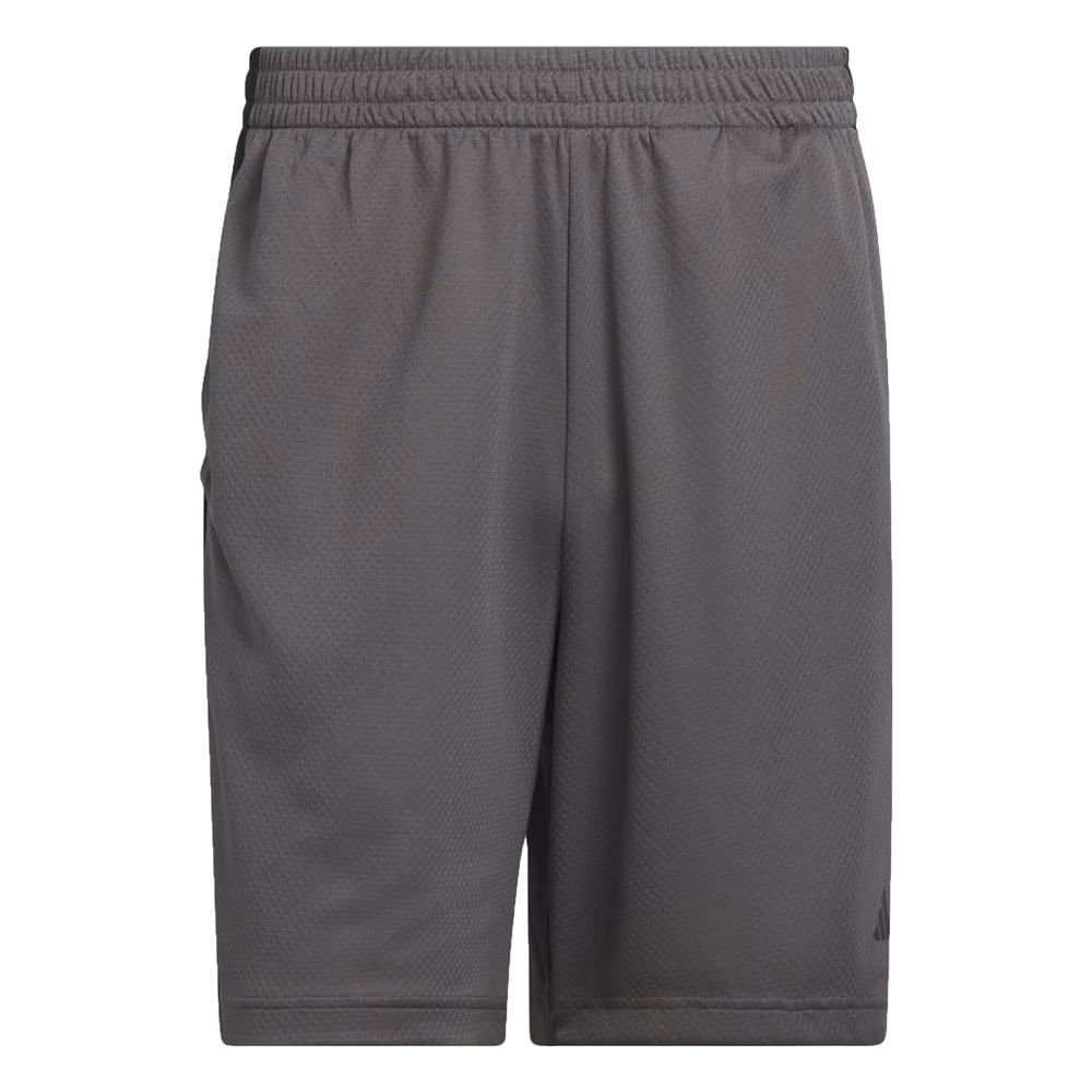 Short Masculino Adidas 3 Listras AEROREADY Cinza/Preto Cinza/Preto 4
