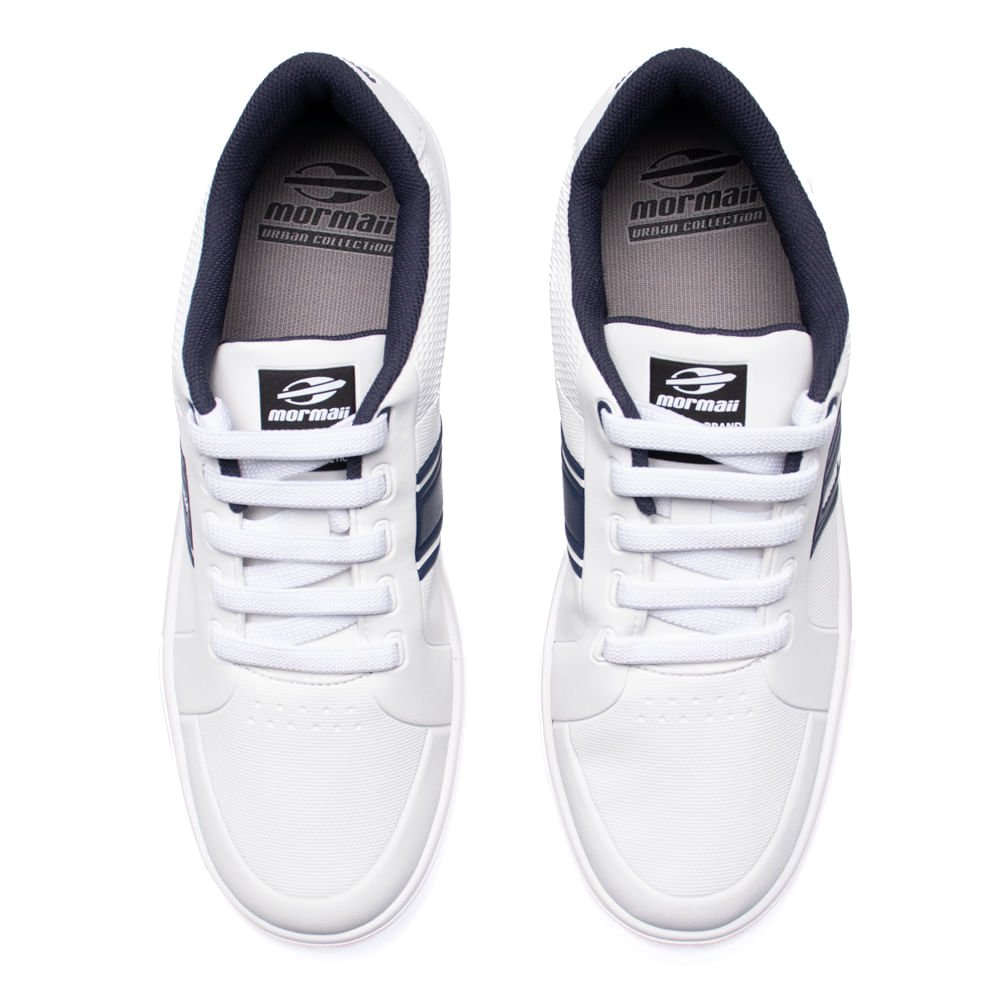 Tênis Masculino Mormaii Urban Malta Slip-On Branco/Marinho Branco/Marinho 4
