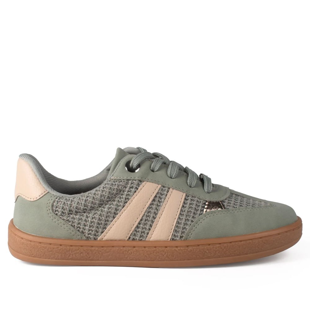 Tênis Feminino Dakota Casual Nobuck/Tela Verde