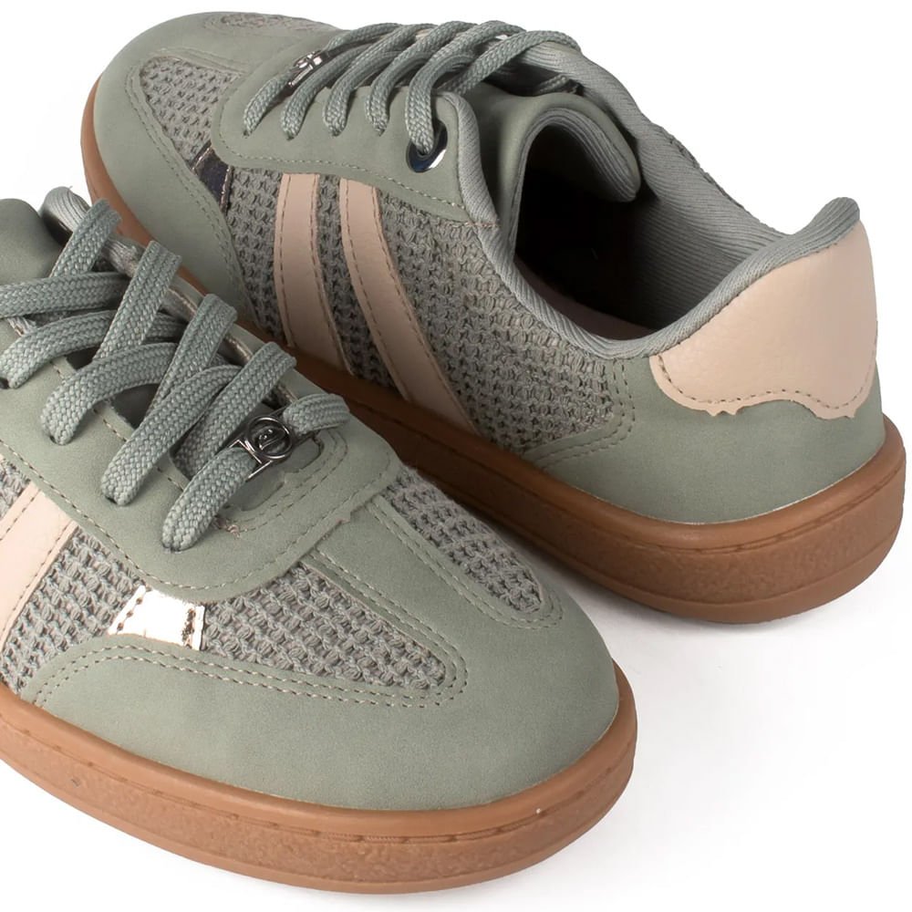 Tênis Feminino Dakota Casual Nobuck/Tela Verde Verde 6