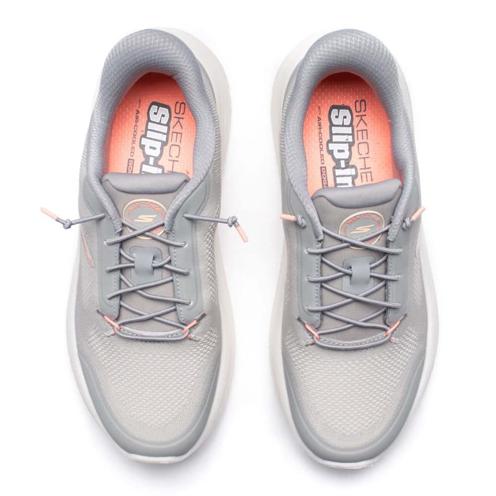 Tênis Feminino Skechers Go Walk Hyper Burst Cinza/Rosa Cinza/Rosa 4