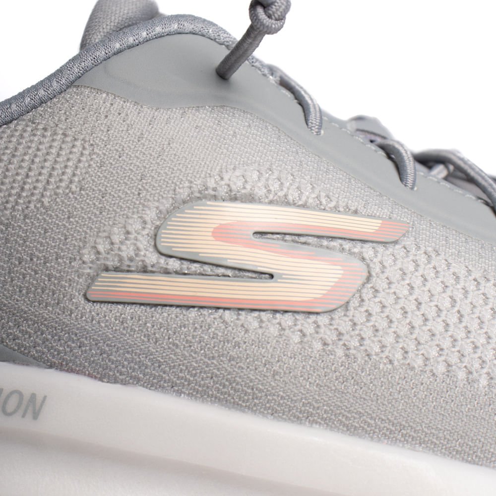 Tênis Feminino Skechers Go Walk Hyper Burst Cinza/Rosa Cinza/Rosa 5