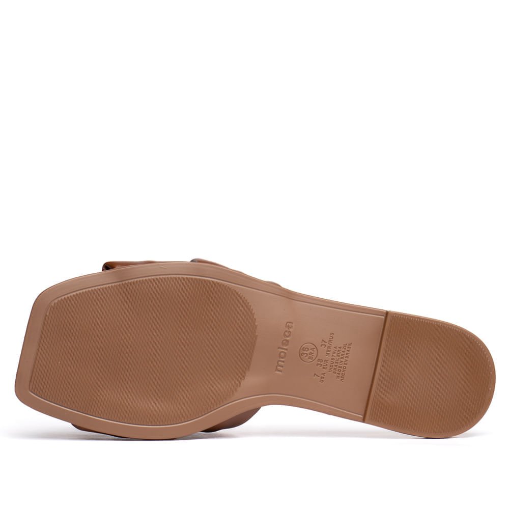 Rasteira Feminina Moleca Tiras com Laços Marrom Marrom 3