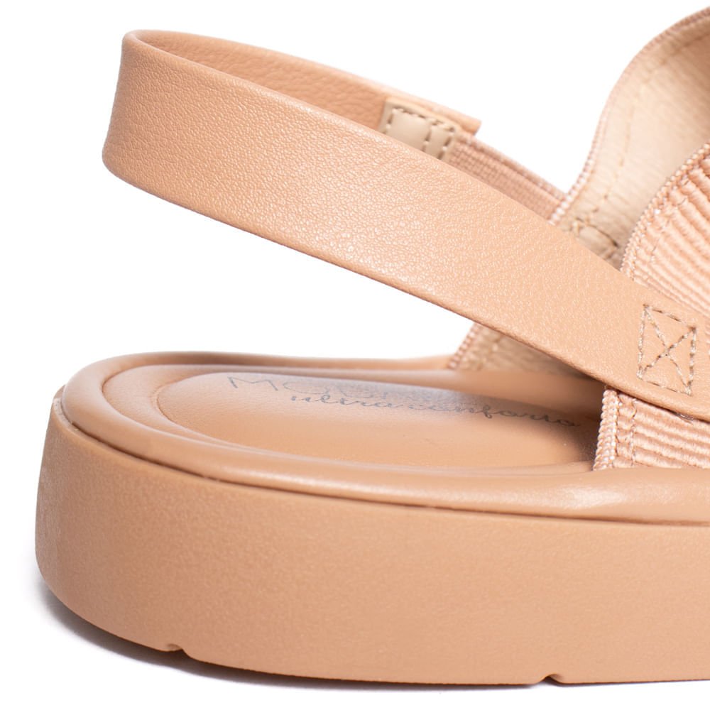 Sandália Feminina Modare Napa Floather Flatform Nude Nude 6
