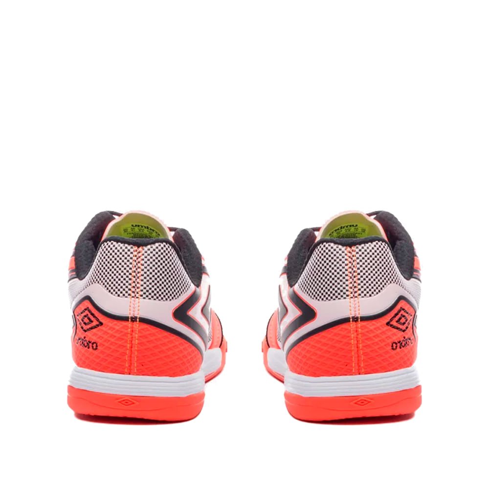 Chuteira Masculina Umbro Futsal Pro 5 Bump Coral/Preto Coral 2