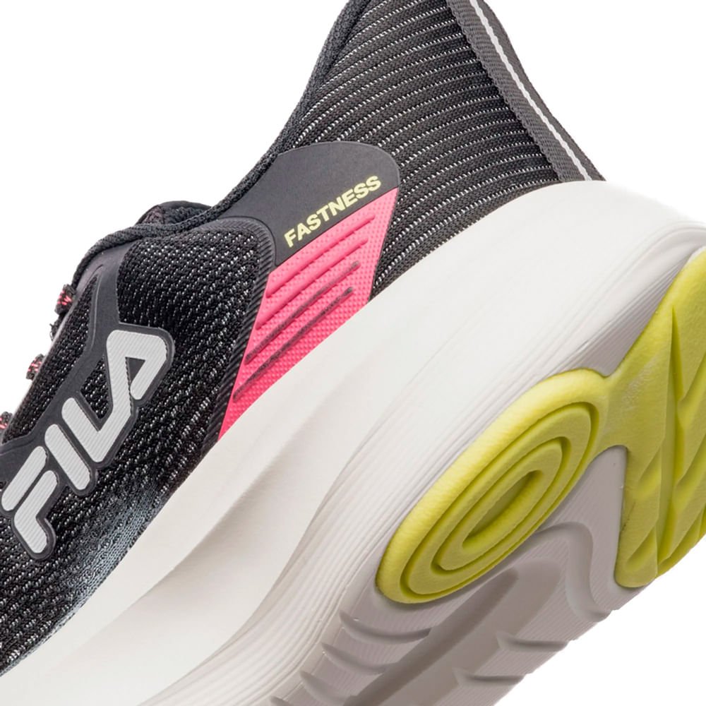 Tênis Feminino Fila Fastness Mesh Energized Preto/Rosa Preto/Rosa 6