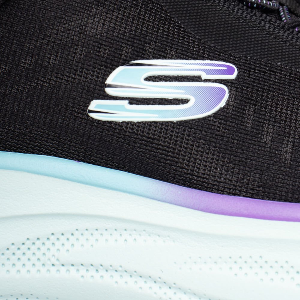 Tênis Feminino Skechers Cloud Slip-Ins Air Cooled Preto Preto 4