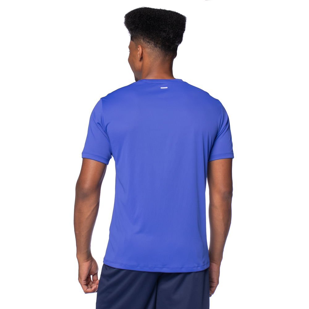 Camiseta Masculina Fila Reflective Corre Run Flow Azul Royal Azul Royal 2