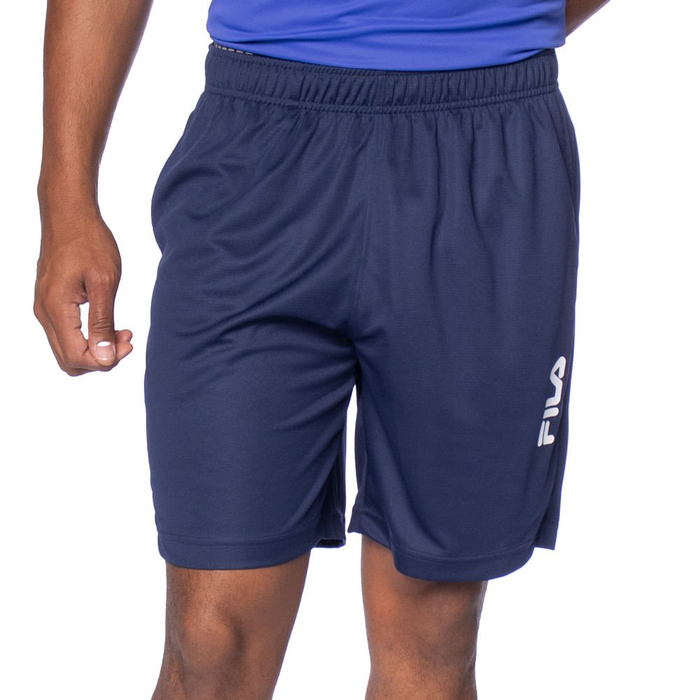Bermuda Masculina Fila Sports Myler Flow Marinho/Branco