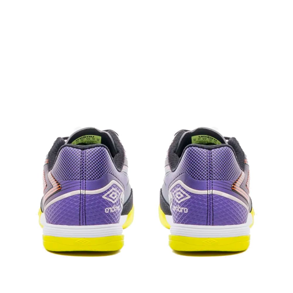 Chuteira Futsal Masculina Umbro Pro 5 Bump Club Cinza/Roxo Multicores 3