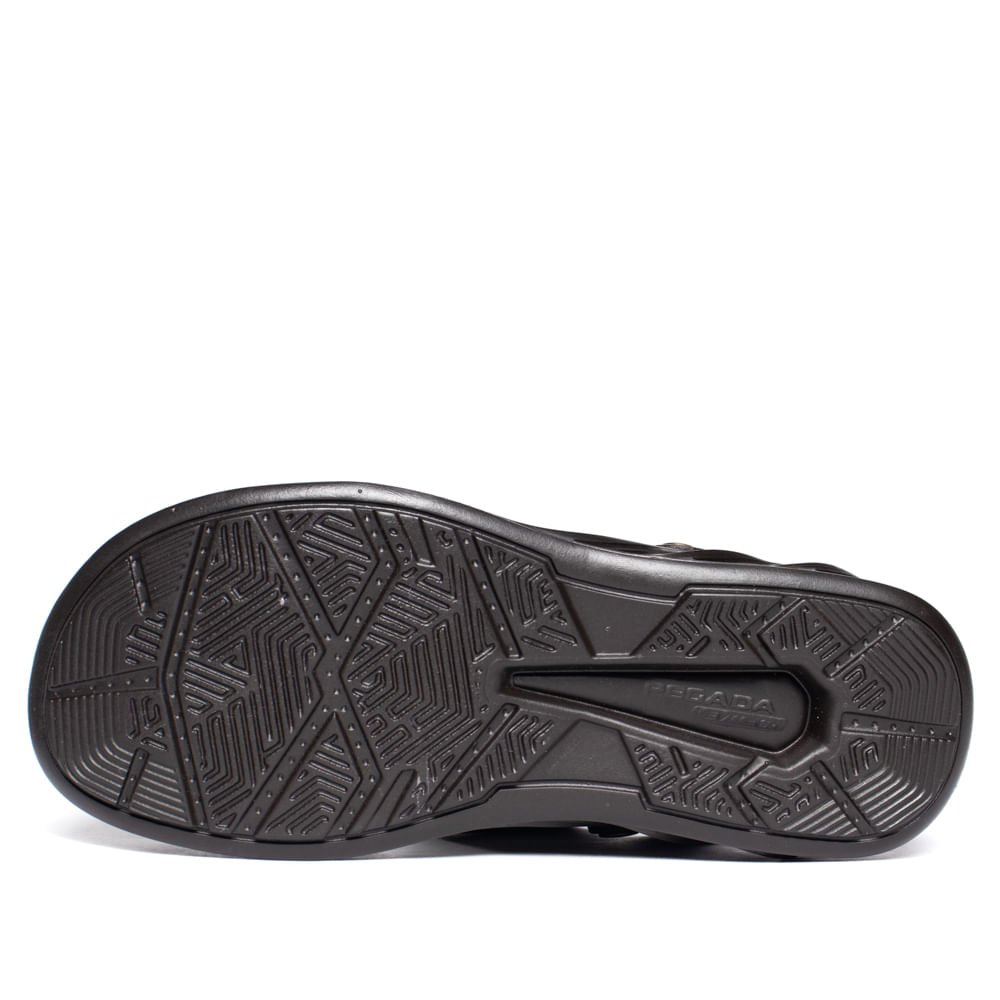 Sandália Masculina Pegada Folie Couro Levitech Marrom Marrom 2
