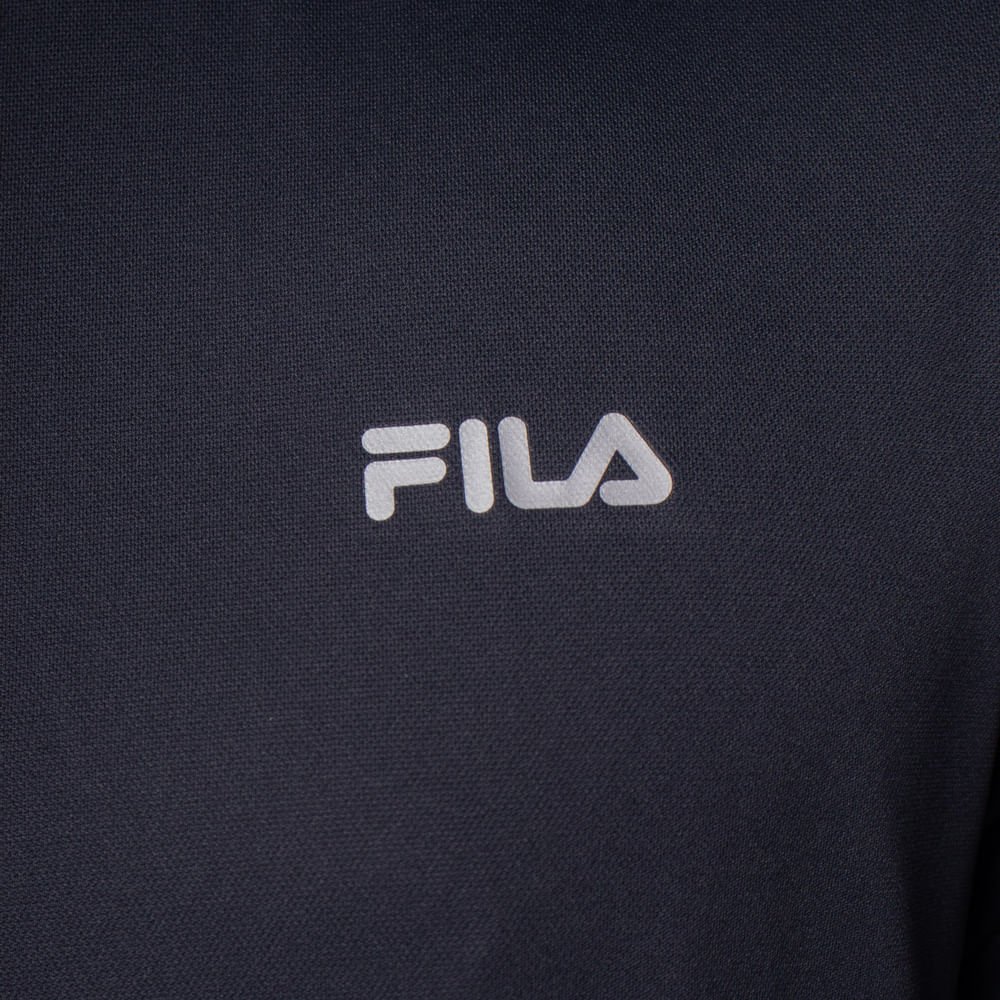 Camiseta Masculina Fila Basic Sports II Preto/Prata Preto/Prata 3