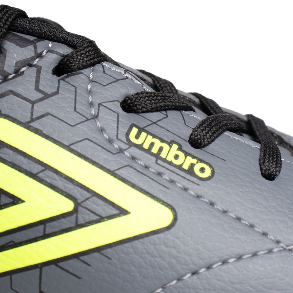 Chuteira Infantil Umbro Class Neo Jr Futsal Cinza/Verde Cinza/Verde 5