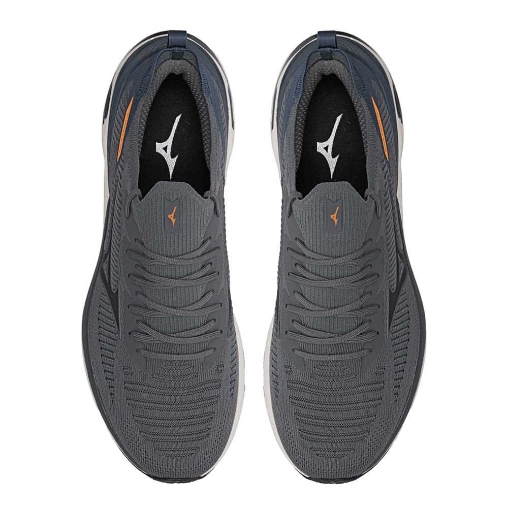 Tênis Masculino Mizuno Wave Mirai 7 Cinza Marinho Cinza 2