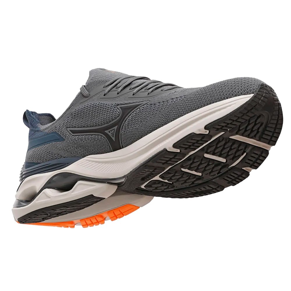 Tênis Masculino Mizuno Wave Mirai 7 Cinza Marinho Cinza 3