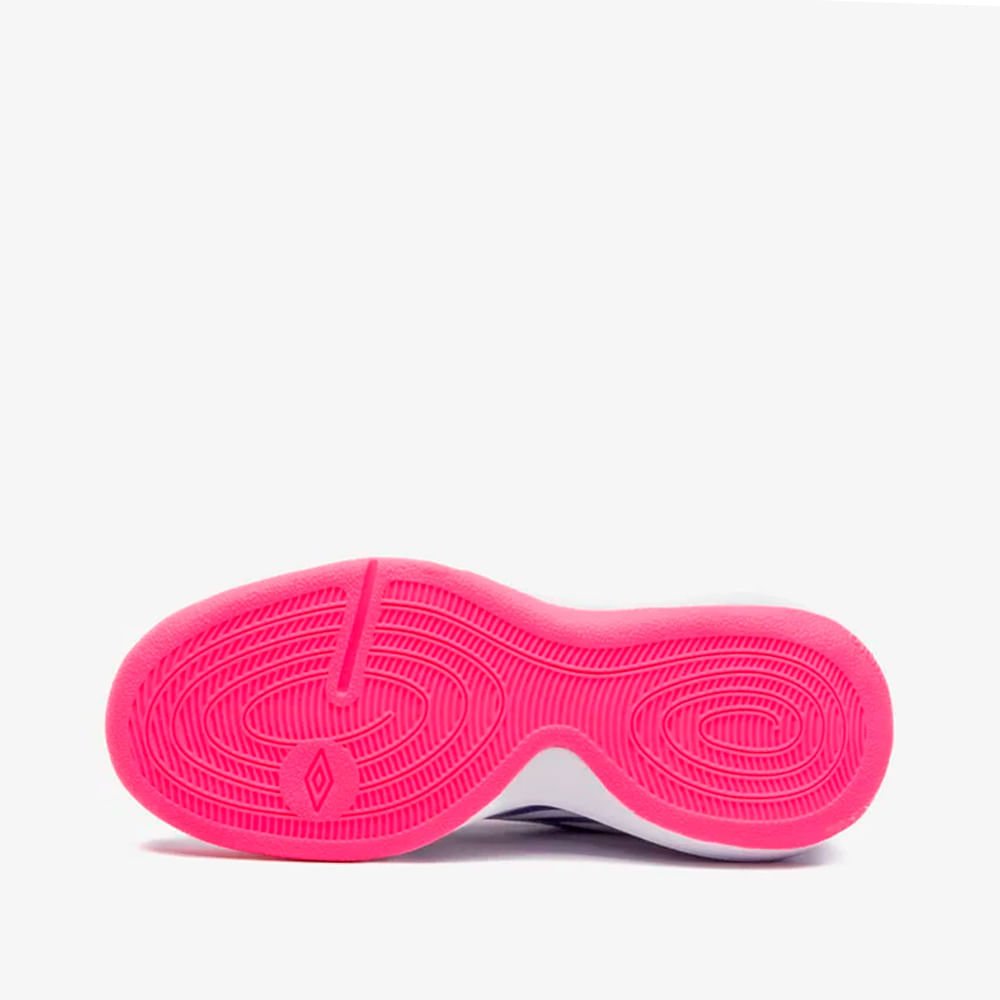 Chuteira Futsal Infantil Umbro Pro 5 Jr Branco/Roxo Branco/Rosa/Roxo 2