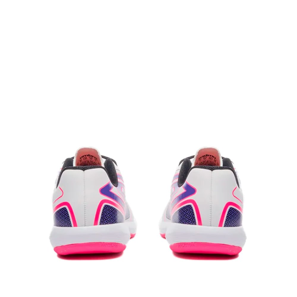 Chuteira Futsal Infantil Umbro Pro 5 Jr Branco/Roxo Branco/Rosa/Roxo 3