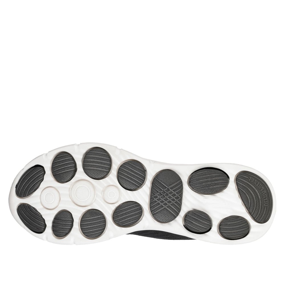 Tênis Masculino Skechers Go Walk 8 Ultra Pillar Preto/Branco Preto/Branco 2
