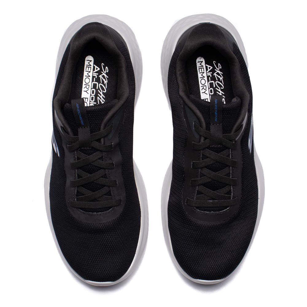 Tênis Masculino Skechers Lite Pro Ledger Preto/Azul Preto/Azul 4
