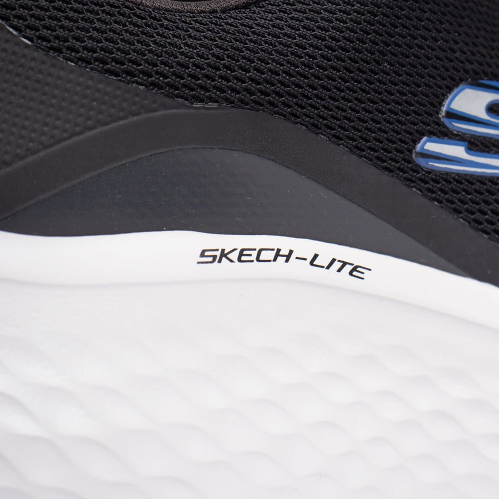 Tênis Masculino Skechers Lite Pro Ledger Preto/Azul Preto/Azul 6