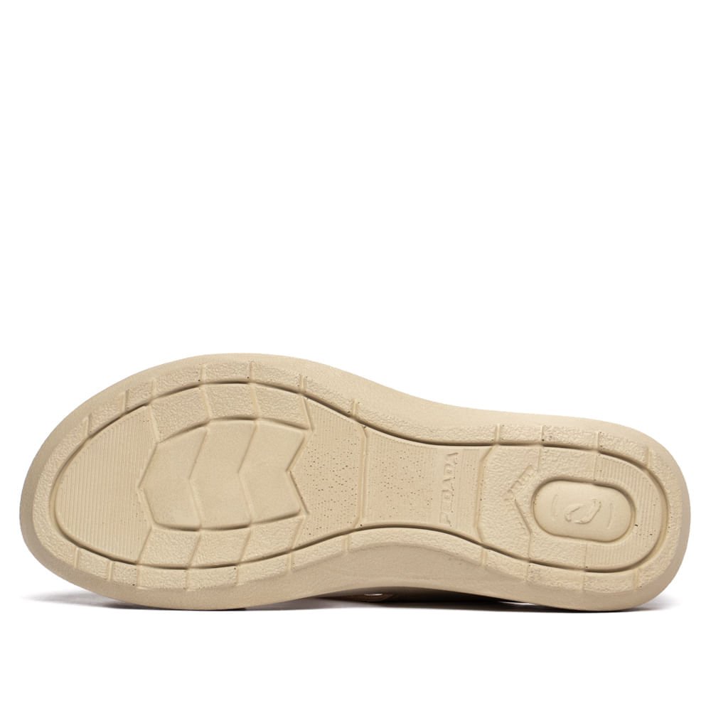 Tamanco Feminino Pegada Couro Super Soft Laço Dourado Dourado 2