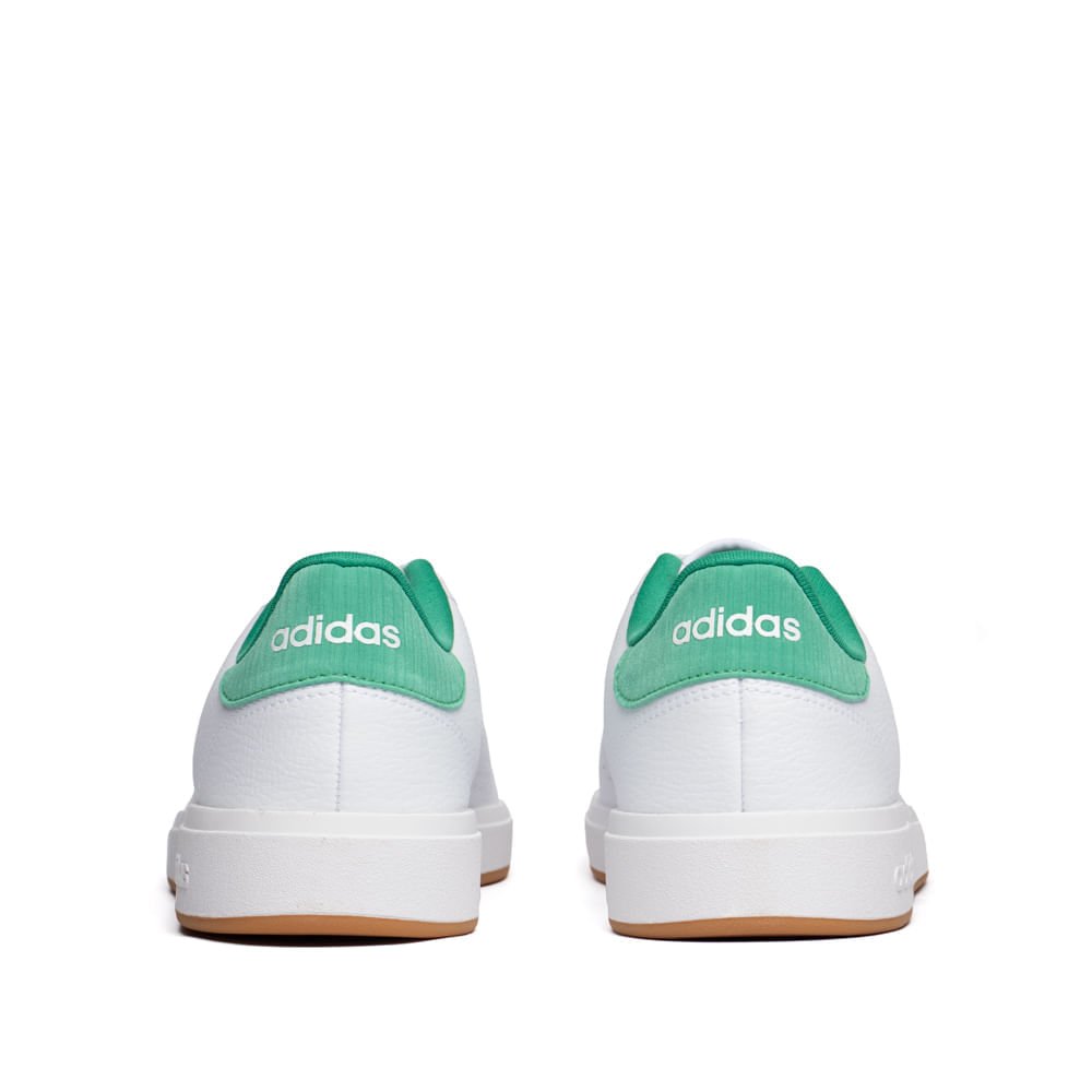Tênis Masculino Adidas Advantage Base 2.0 Branco/Verde Branco/Verde 3
