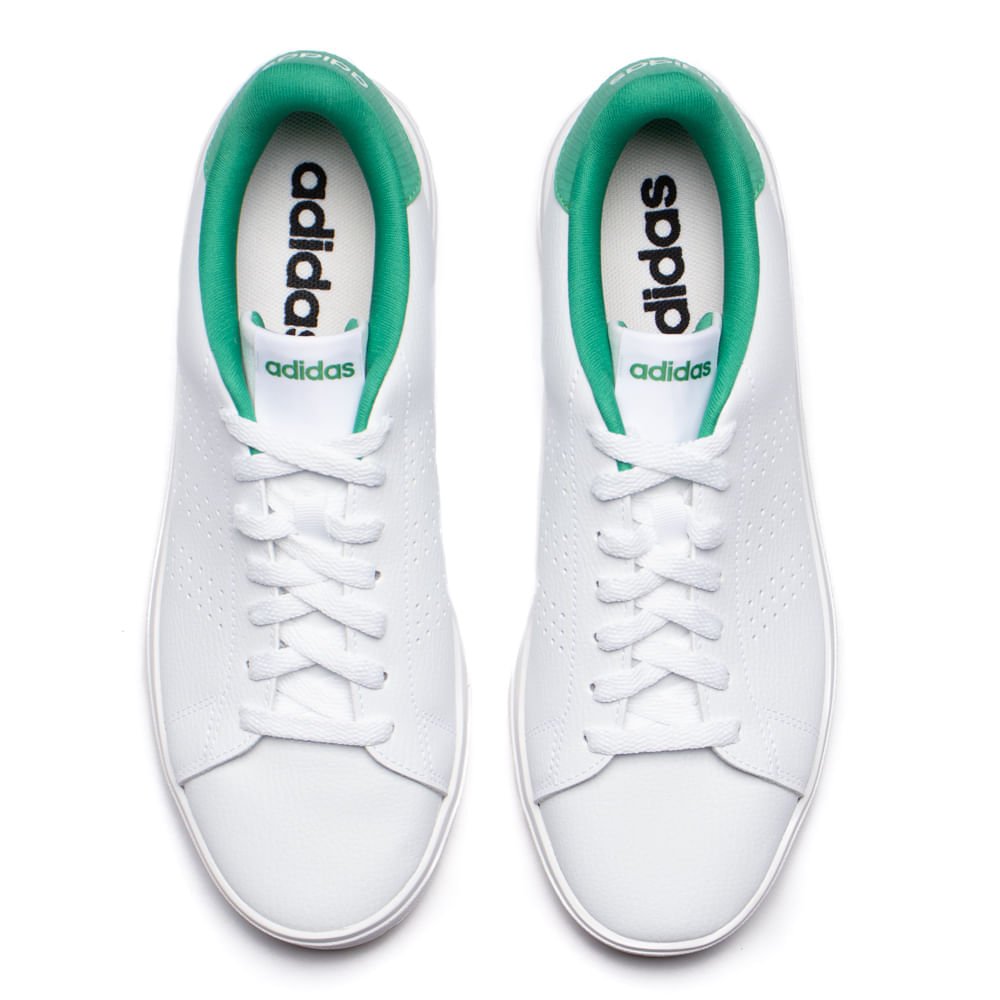 Tênis Masculino Adidas Advantage Base 2.0 Branco/Verde Branco/Verde 4