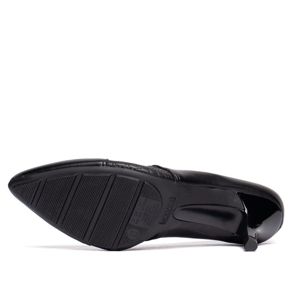 Scarpin Feminino Modare Salto Médio Preto Preto 2