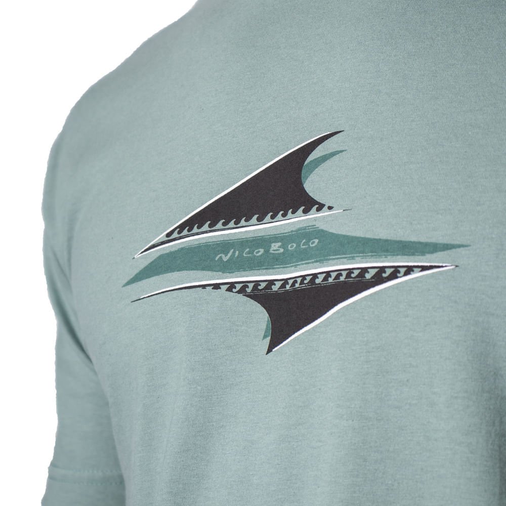 Camiseta Masculina Nicoboco Estampa Surf Verde Claro Verde Claro 3