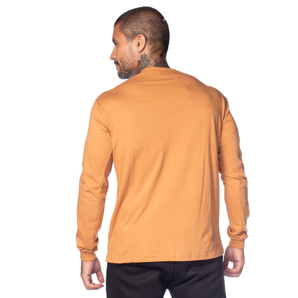 Camiseta Masculina Over Surf Manga Longa Logo Caramelo Caramelo 2
