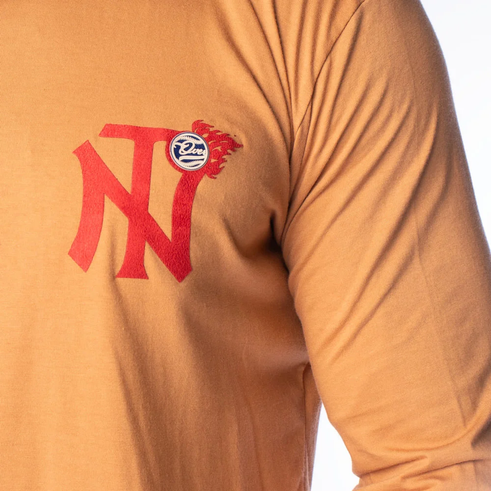 Camiseta Masculina Over Surf Manga Longa Logo Caramelo Caramelo 3