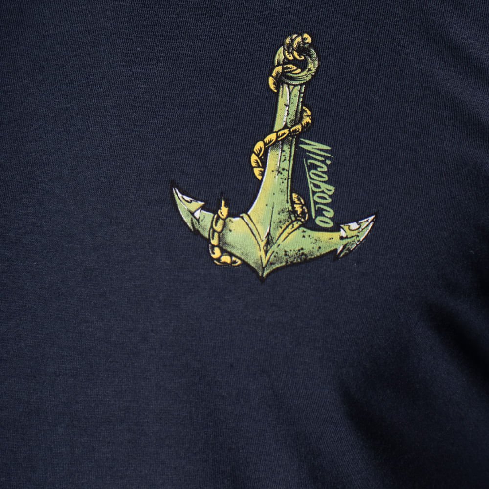 Camiseta Masculina Nicoboco Logo Frontal Marinho Marinho 2