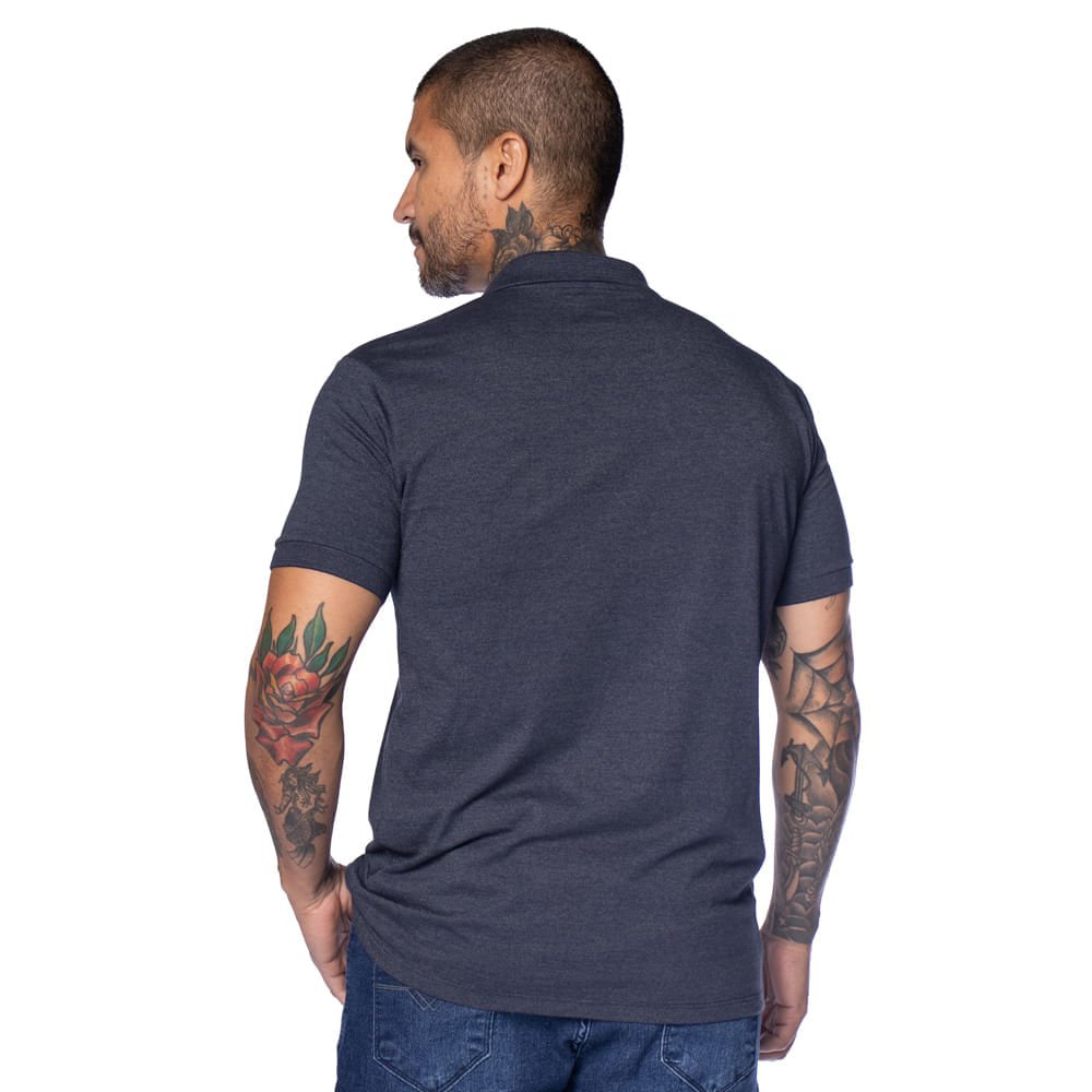 Camisa Polo Masculina Nicoboco Slim Manga Curta Marinho Marinho 2