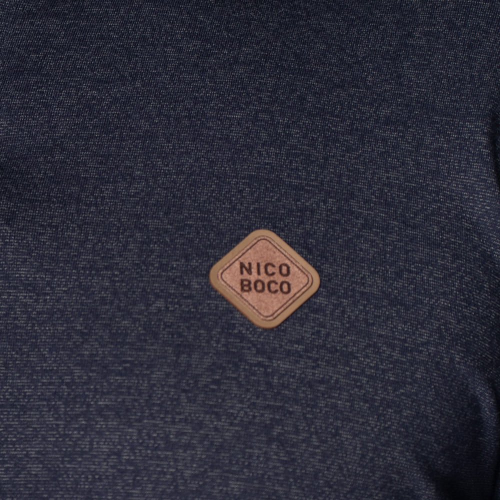Camisa Polo Masculina Nicoboco Slim Manga Curta Marinho Marinho 3