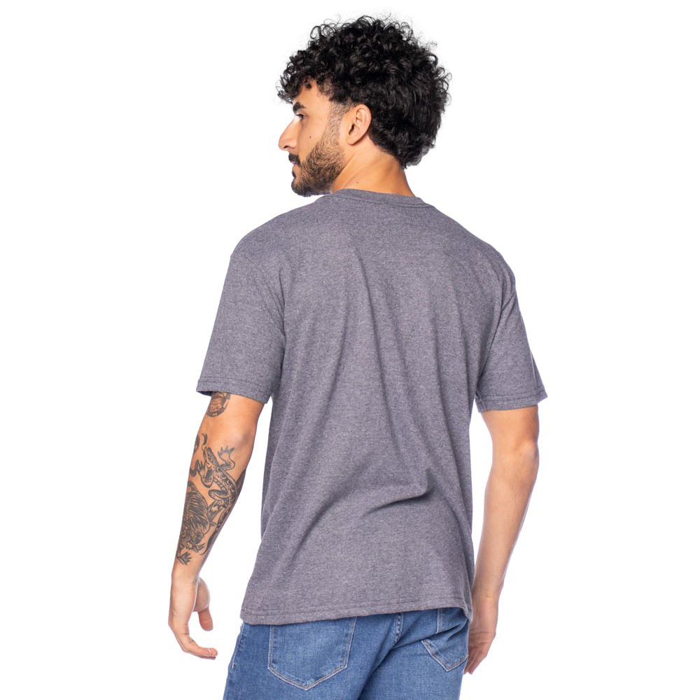 Camiseta Masculina Nicoboco Estampa Circular Cinza Escuro Cinza Escuro 2