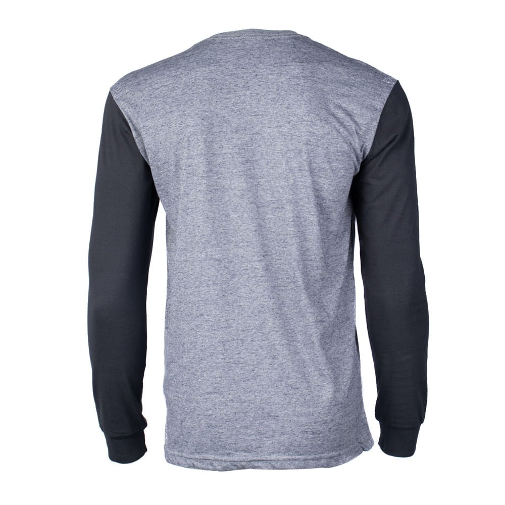 Camiseta Masculina Nicoboco Manga Longa Estampada Marinho Marinho 2