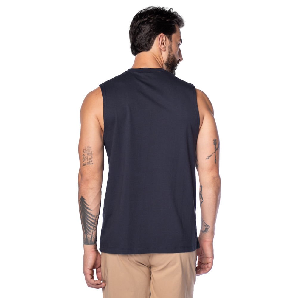 Regata Masculina Nicoboco Logo Marinho Marinho 2