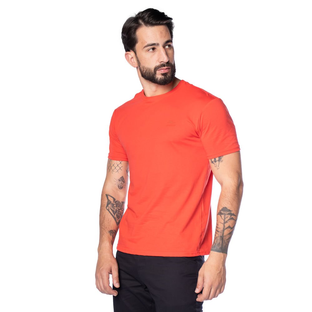 Camiseta Masculina Nicoboco Logo Emborrachado Vermelho