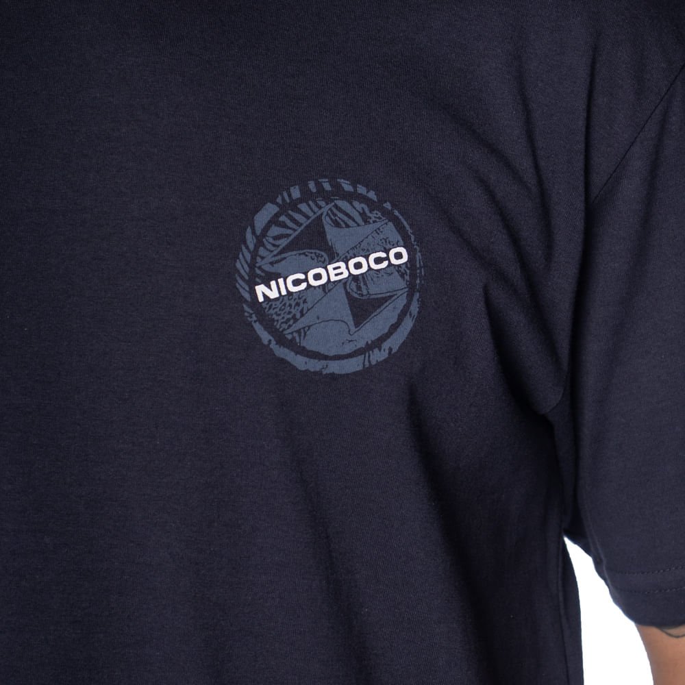 Camiseta Masculina Nicoboco Estampa Circular Marinho Marinho 3