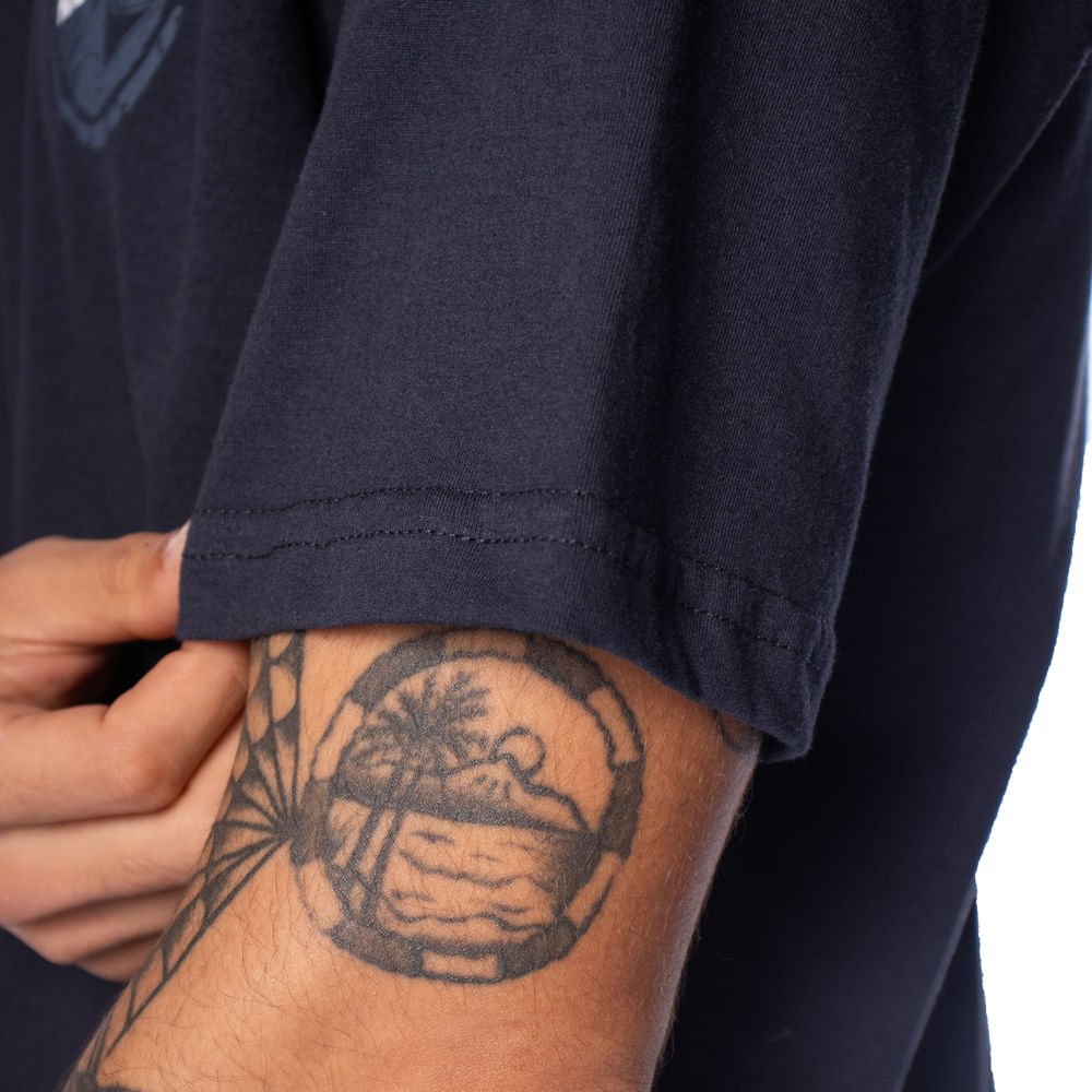 Camiseta Masculina Nicoboco Estampa Circular Marinho Marinho 4