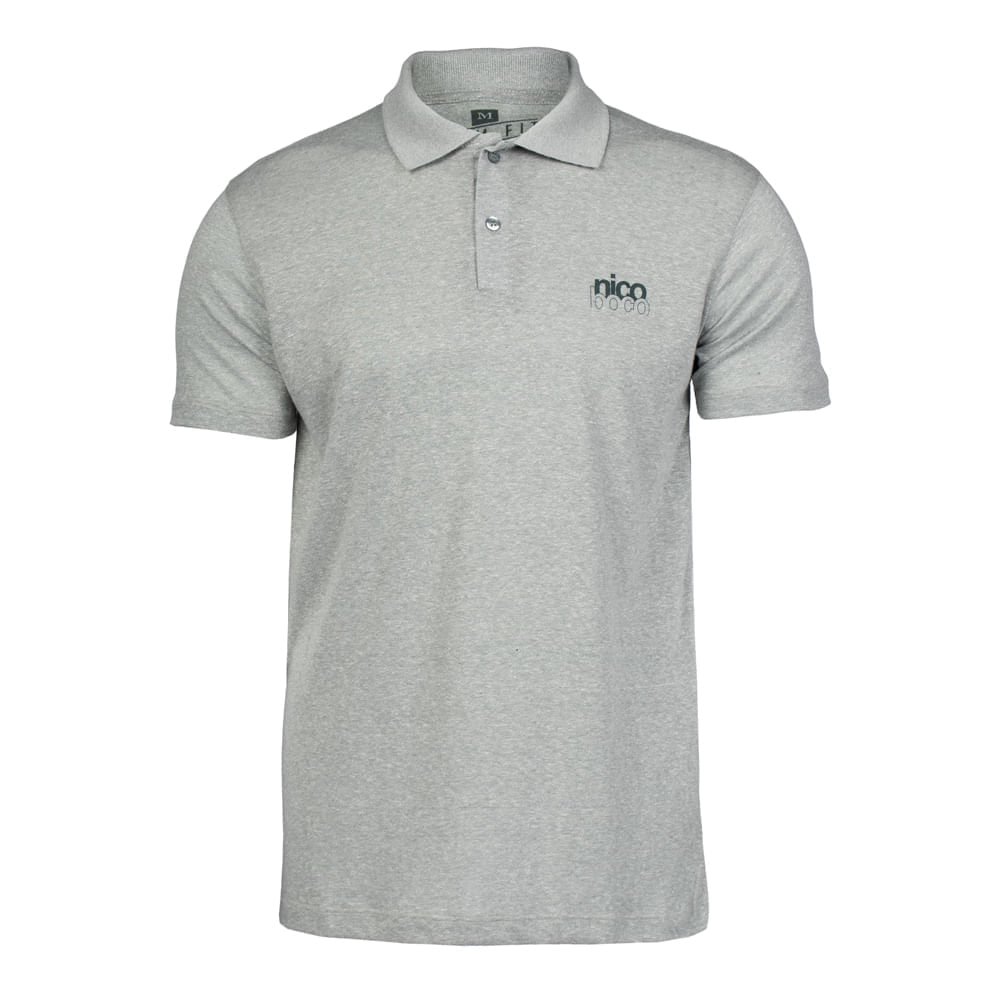 Camisa Polo Masculina Nicoboco Slim Fit Logo Verde