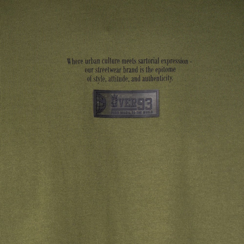 Camiseta Masculina Over Surf Manga Longa Logo Verde Verde Escuro 3