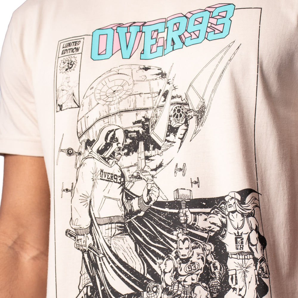 Camiseta Masculina Over Surf Estampa Wars Areia Areia 4
