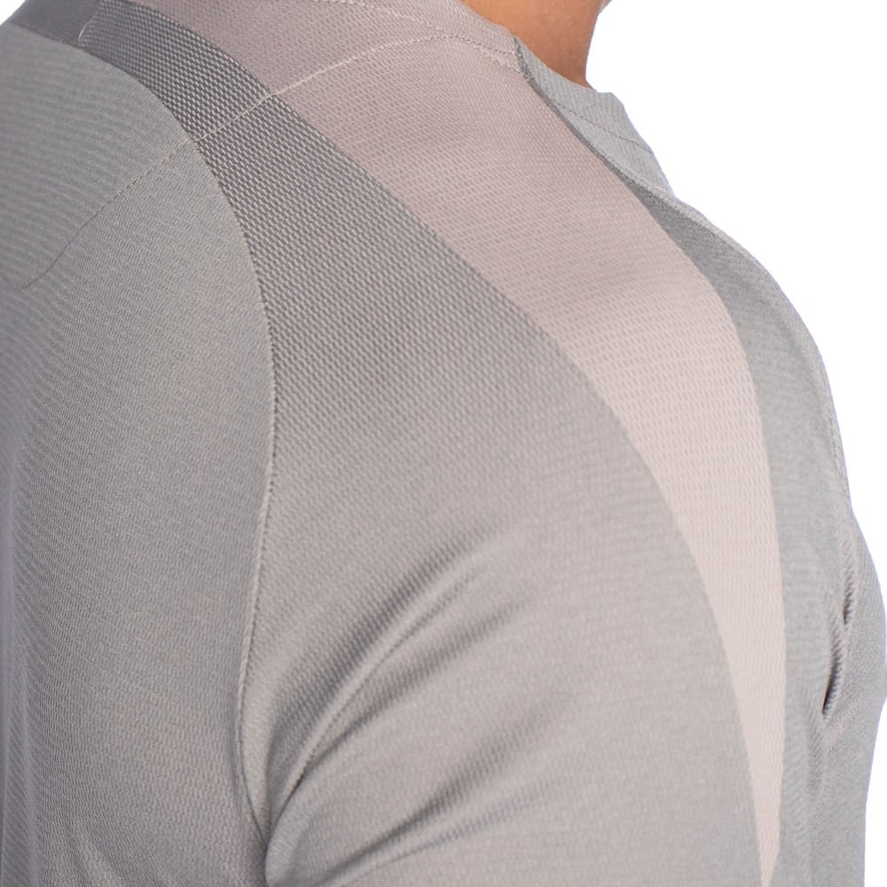 Camiseta Masculina Nicoboco Slim Fit Detalhe Ombros Caqui Caqui 4