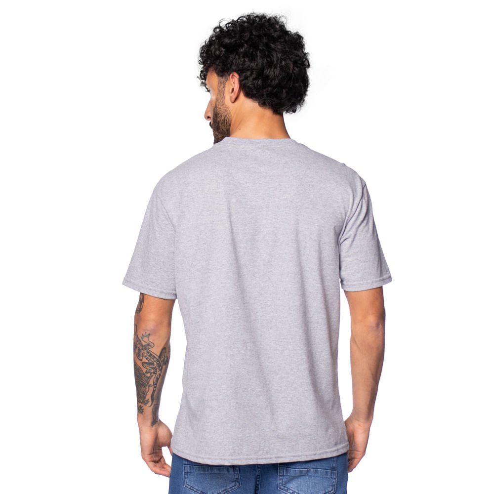 Camiseta Masculina Nicoboco Estampa Emborrachada Cinza Claro Cinza Claro 2