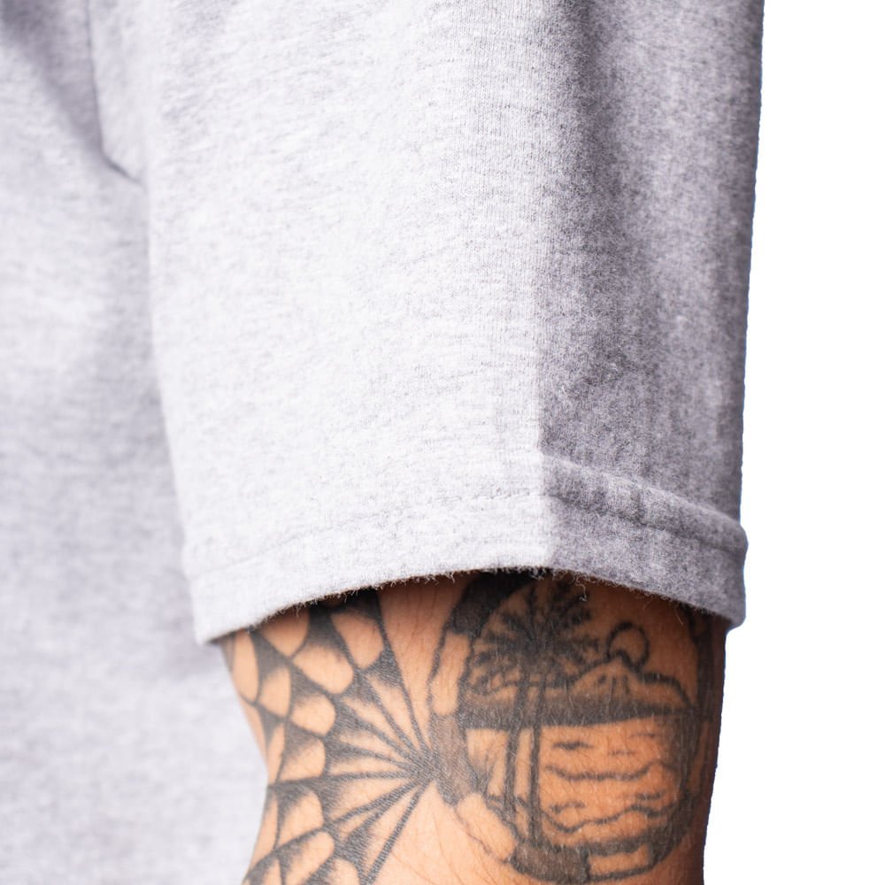 Camiseta Masculina Nicoboco Estampa Emborrachada Cinza Claro Cinza Claro 4