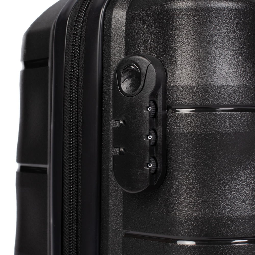 Mala Redtec Atenas Rígida Cadeado Pequena Preto Preto 4