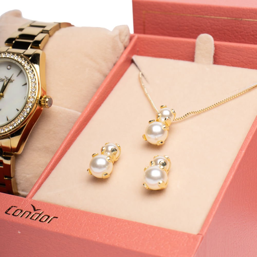 Relógio Feminino Condor Analógico CO2036MYWK Dourado Dourado 4