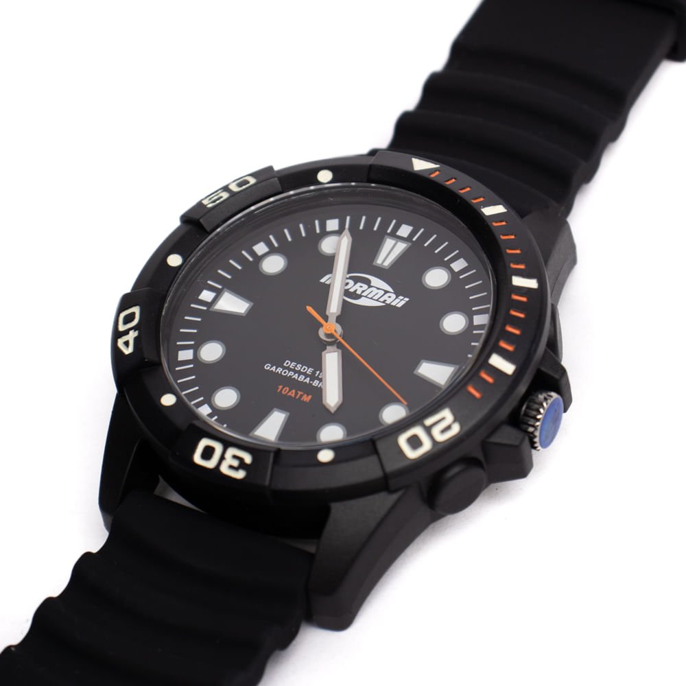 Relógio Masculino Mormaii Analógico MOPC21JAL Preto Preto 3